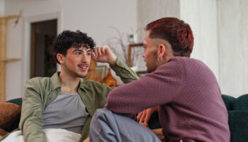 couple in discussion, asking if their partner is depressed and wondering how to help